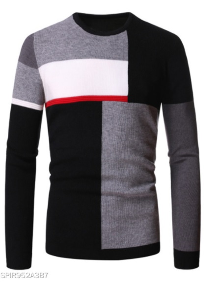 MenS Casual Pullover Sweater